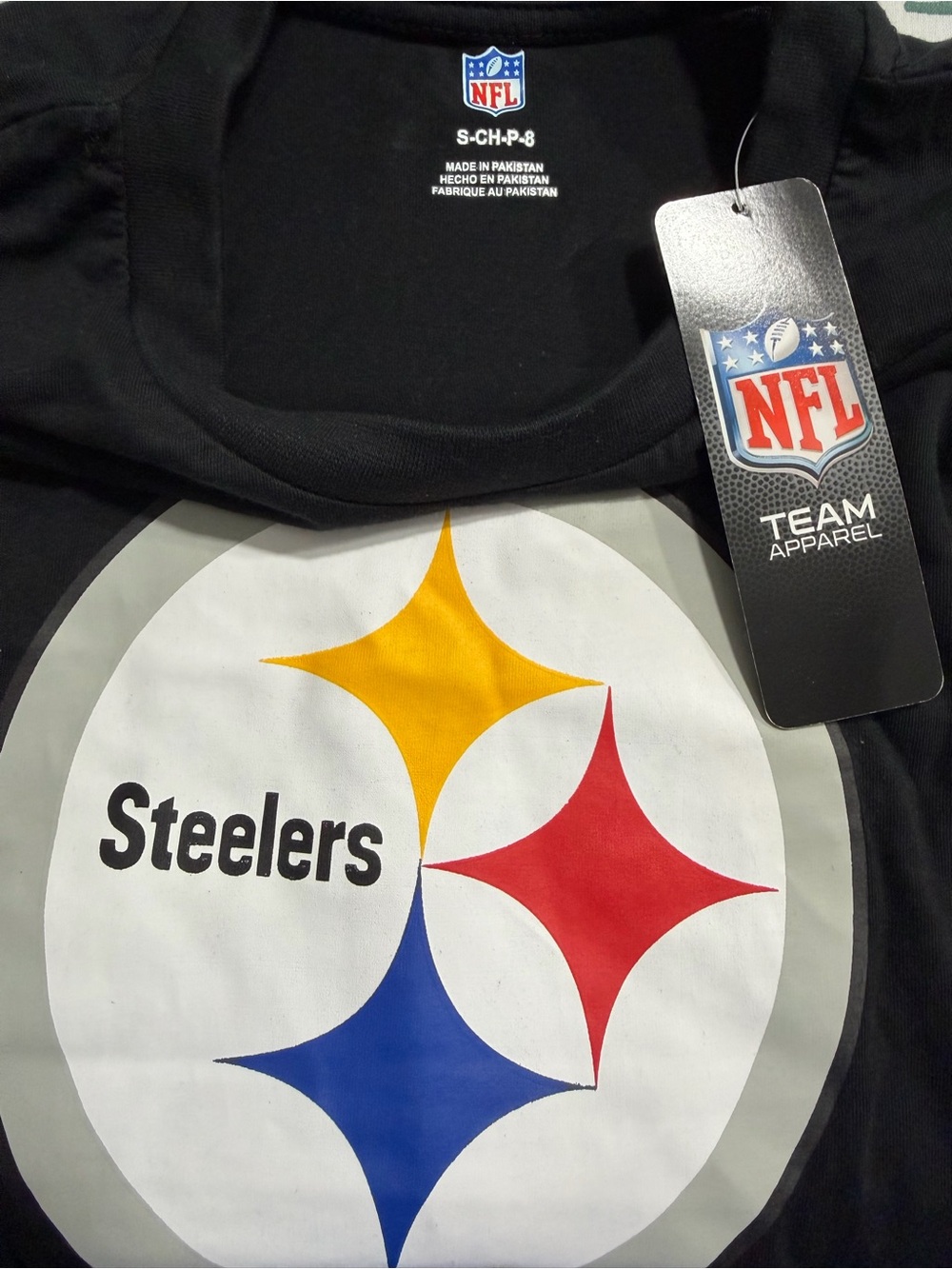 NWT Pittsburgh Steelers Youth Small NFL Team Apparel Long Sleeve Tee - Picture 4 of 8